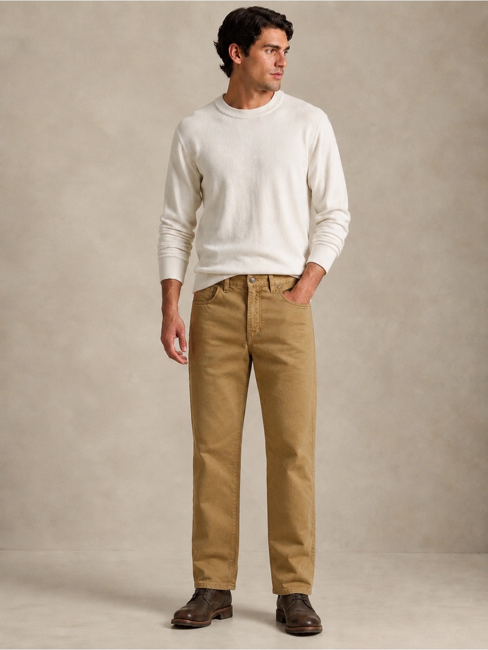 Polo Ralph Lauren Authentic Dungarees Khaki Straight Leg Pants 34x30